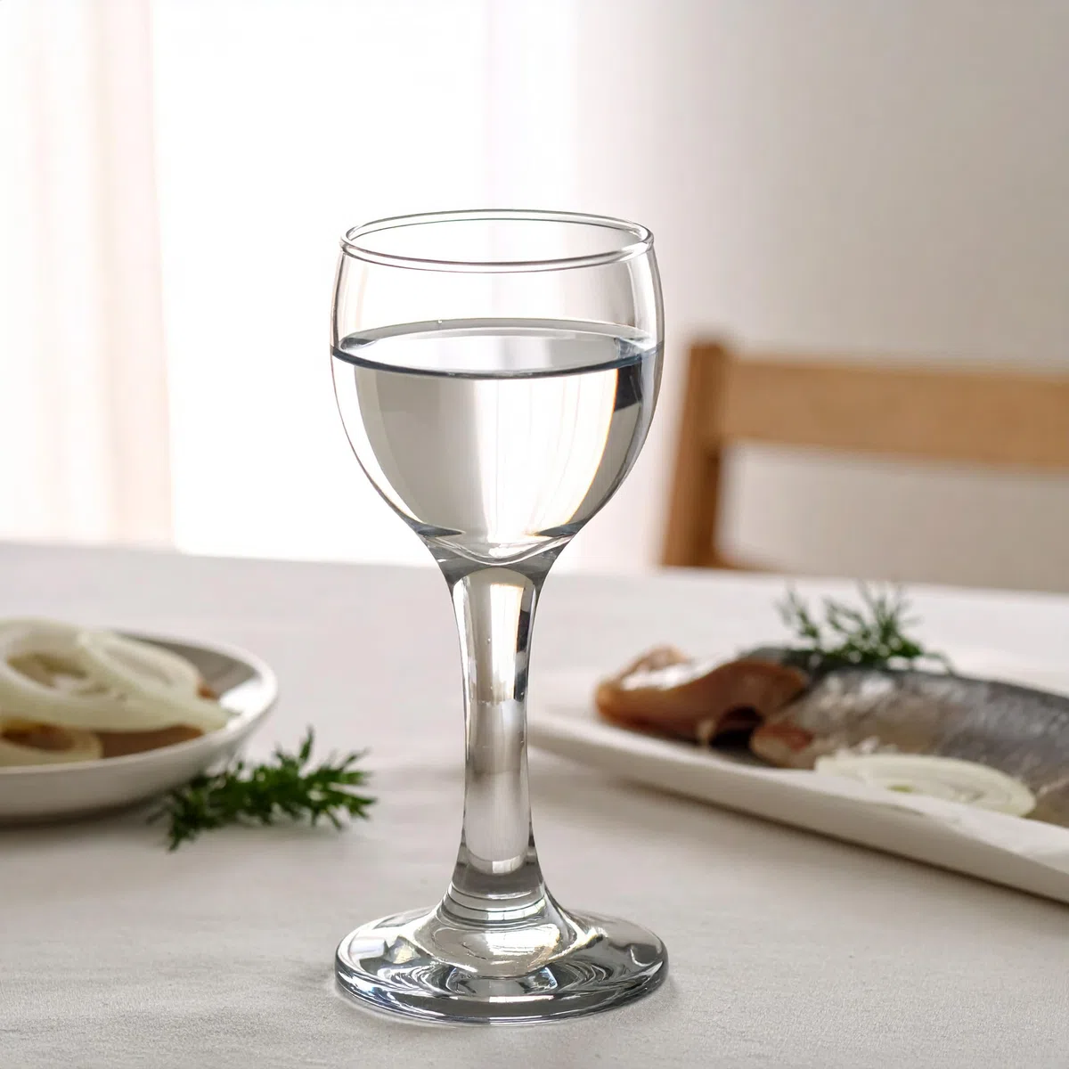 Glasmark KROSNO 1992 Vasos de Chupito con Pie – Juego de 12 – 55 ml – Transparente – Apto para Lavavajillas