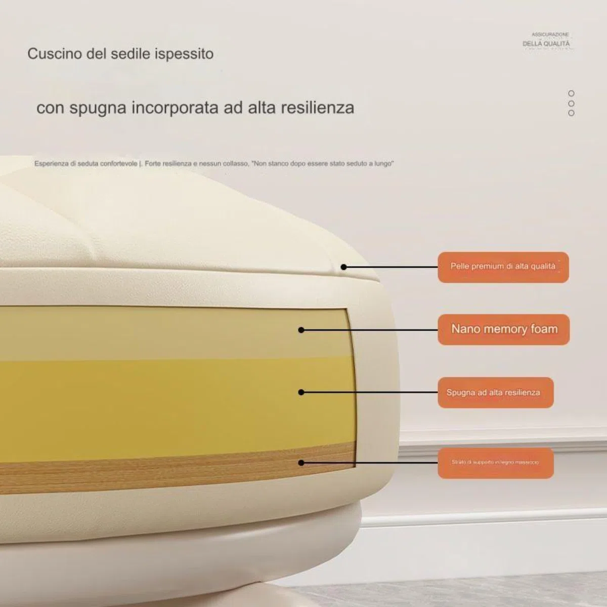 Taburete pequeño con ruedas para pedicura, giratorio y ajustable a 360 grados, para el aseo de spa y el hogar (beige)
