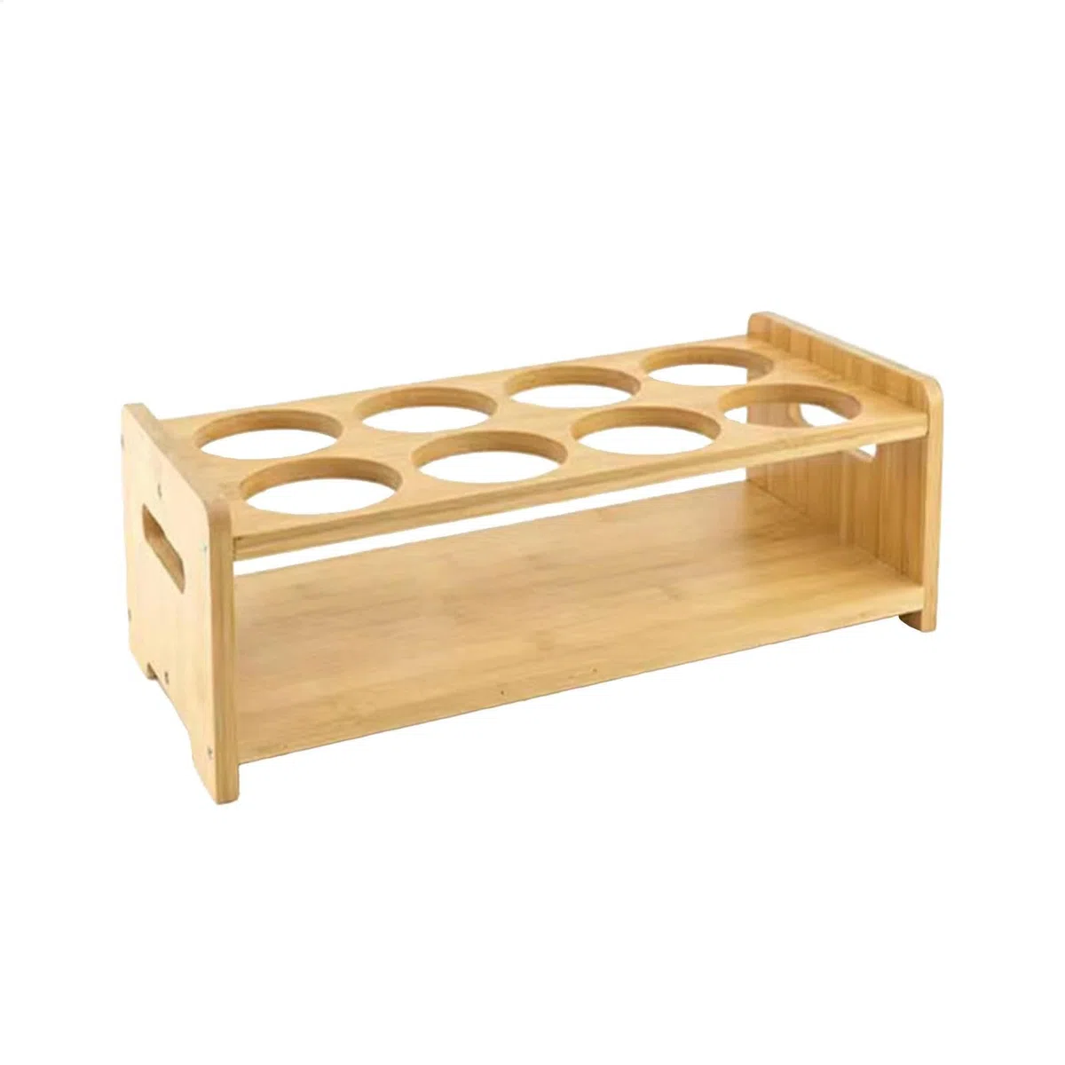 Estante para especias con 8 agujeros, dispensador de aceite de oliva y soporte de almacenamiento, soporte de almacenamiento de especias de cocina para el hogar y la oficina, especias eficientes para