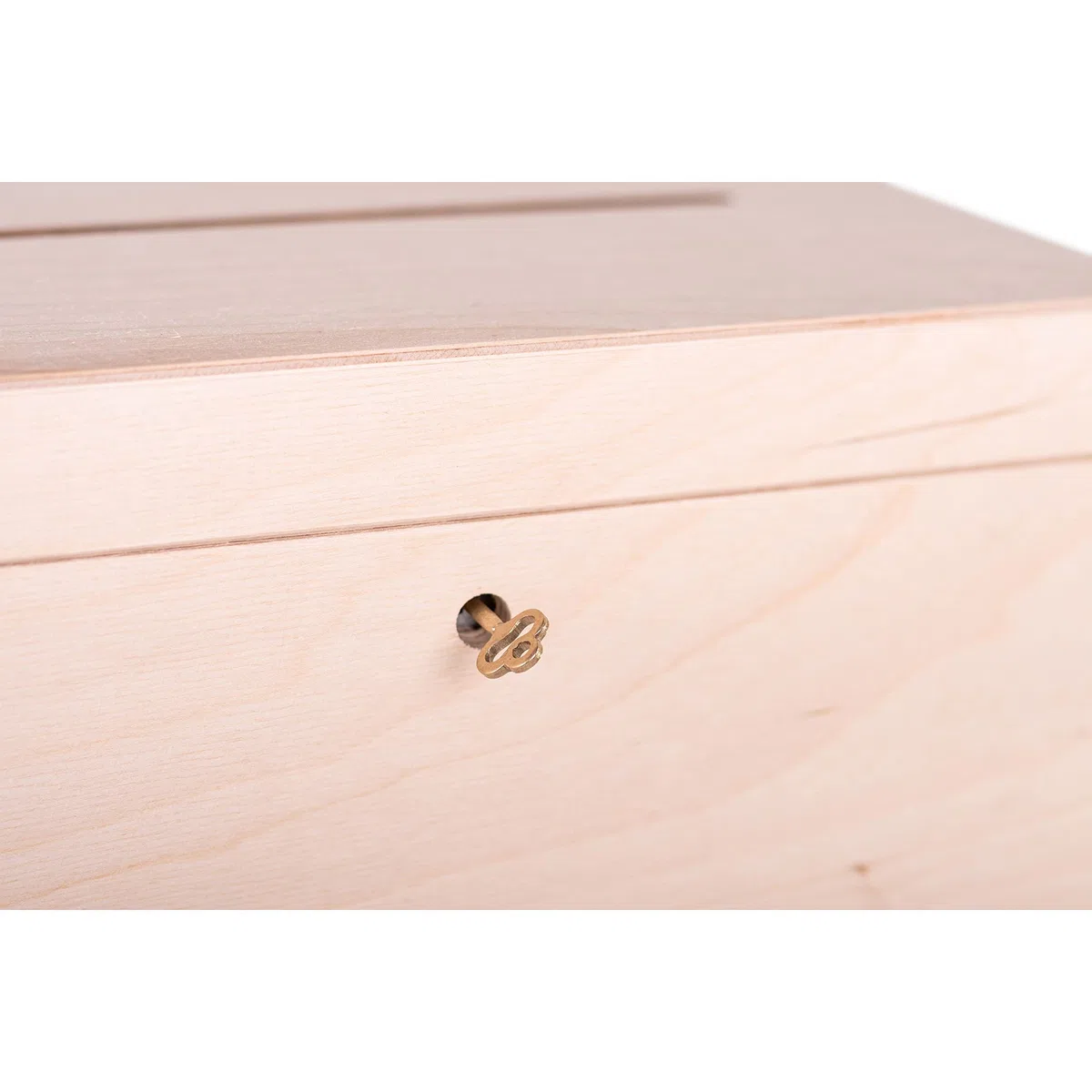 Caja de tarjetas de boda de madera sin terminar, decoración, organización, gran artesanía de madera natural, decoración rústica del hogar, recuerdo, pecho 29 x 25 x 15 cm.