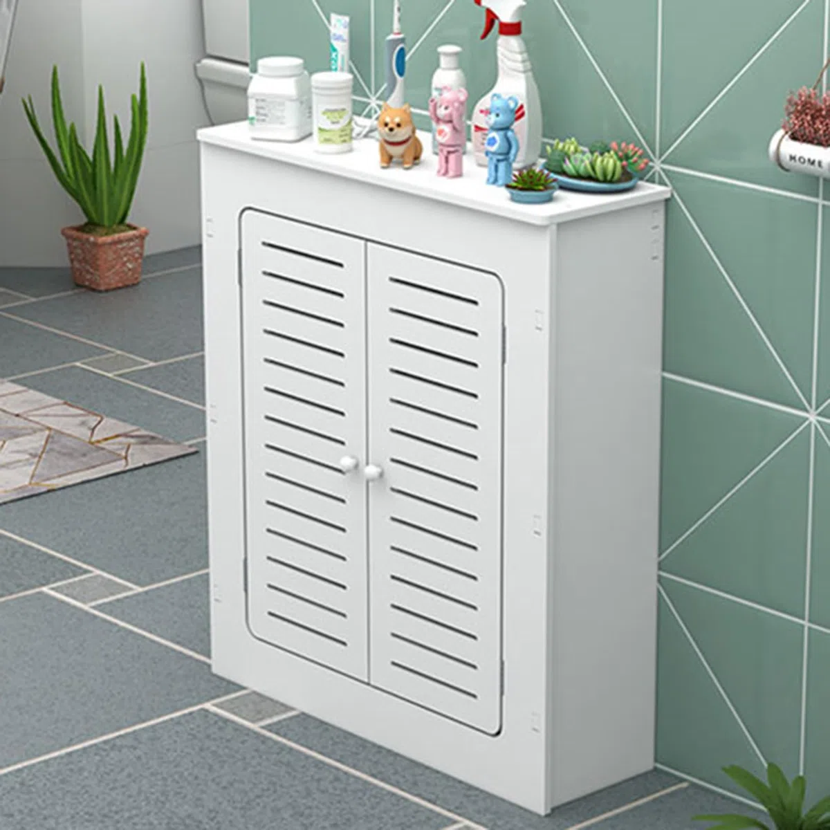 Moderno estante de calefacción con 2 puertas, protector de vapor, para 90 x 60 x 15 cm, para decoración del hogar