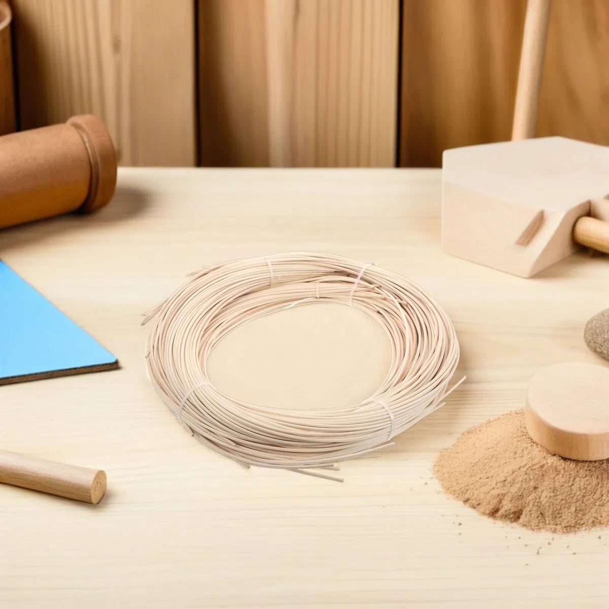 SUPVOX Kit de Reparación de Ratán Natural Tira de Caña y Tejido de Punto de 250 G Adecuado para Restauración y Reparación para Muebles y Cestas en Sala y Jardín