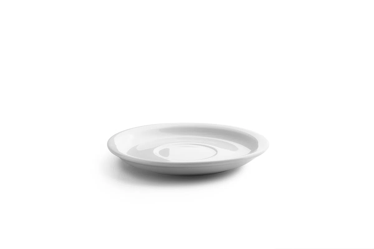IBILI - Juego de 6 Tazas de 230 ml con Platillos Castilla Blanca, Porcelana