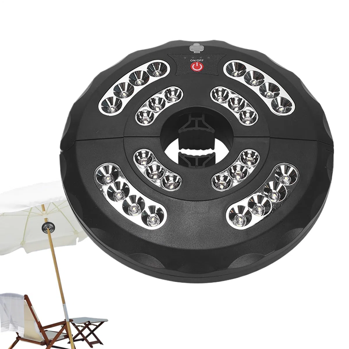 Luces paraguas | Exterior recargable, lámpara recargable impermeable con 3 modos ajustables para reuniones de camping de jardín de barba de piscina en el patio