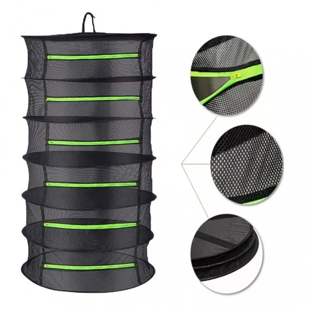 Capas Neta De Secado para Hierbas Canasta Colgante Plegable Rack Seco Herbe Secado Neta De Secado Mesh para Flores Budas Organizador De Plantas