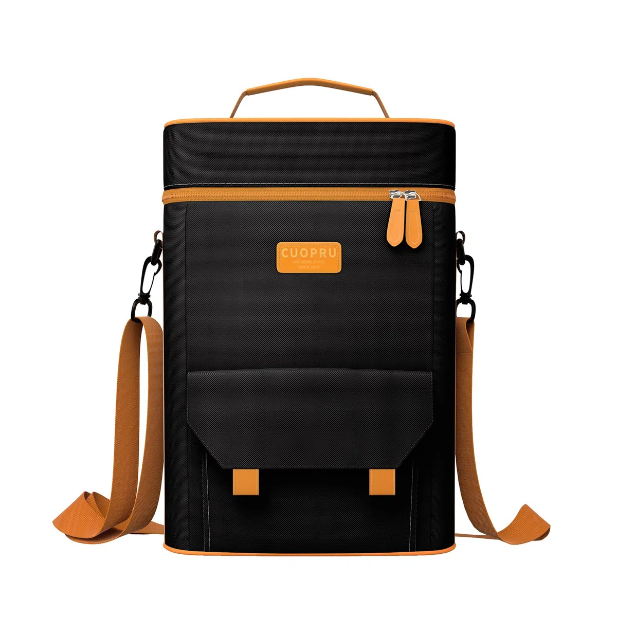 Premium Matero - Kit de yerba mate - Bolsa portátil de doble capa impermeable con 2 bolsillos para botellas de vino, para viajes, picnic, playa, camping