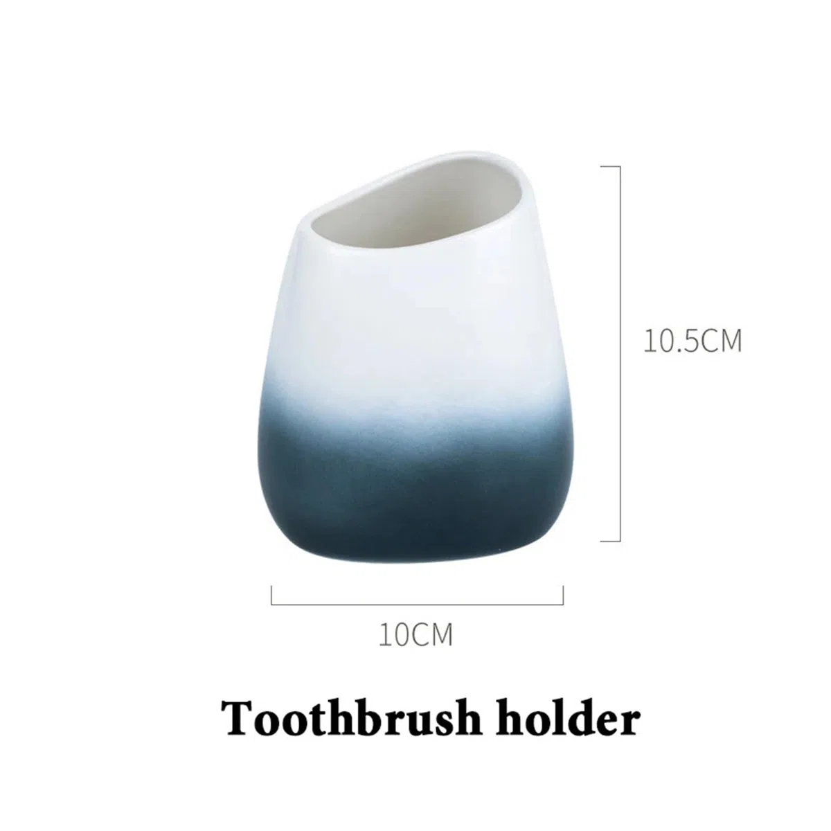 Dispensador de Jabon Set de artículos Sanitarios cerámica, Taza for Cepillo Dientes, dispensador loción, jabonera, Soporte for, Traje baño(Blue)