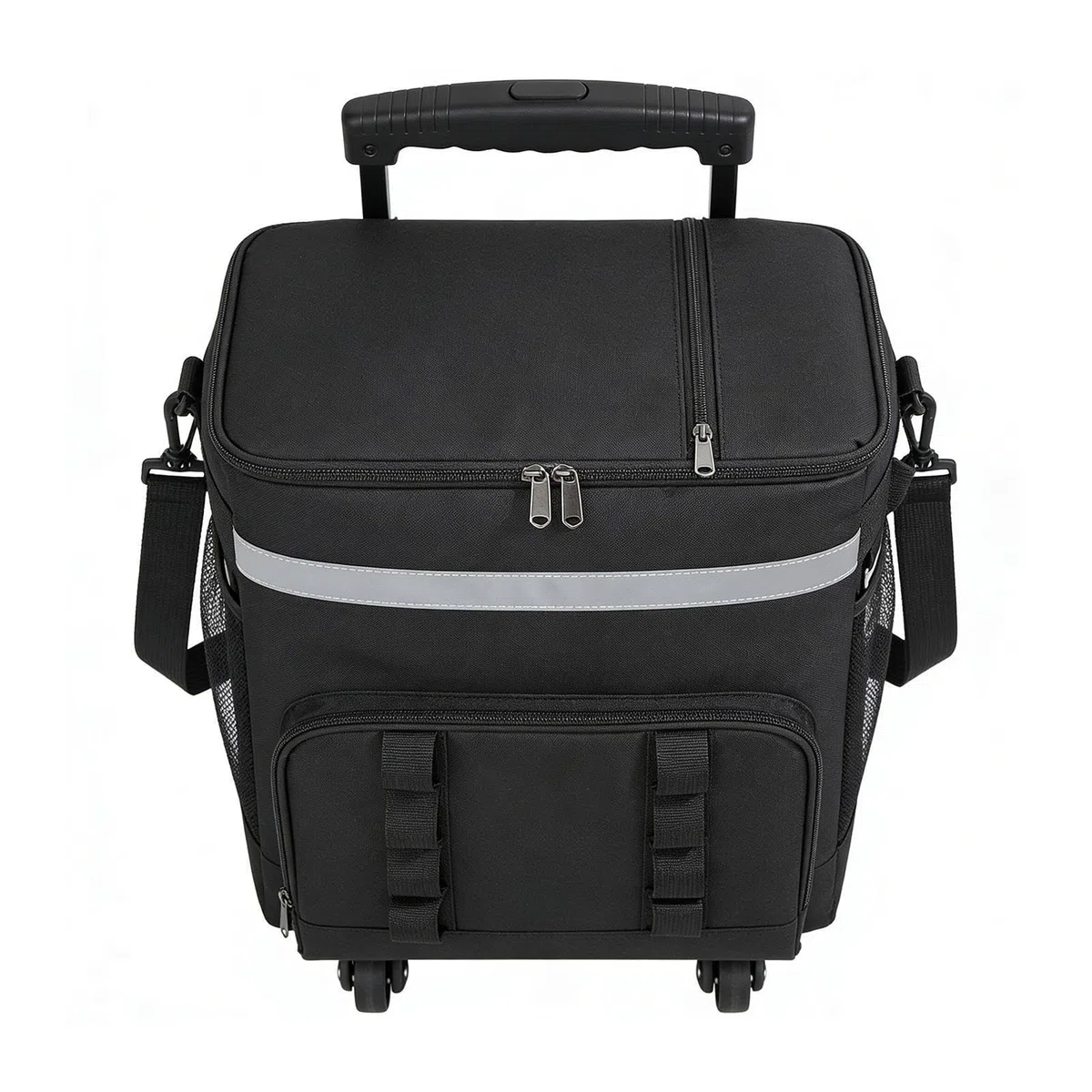 Dispositivo de refrigeración con rotación acústica – Bolsa nevera para hielo, bolsa térmica con cierre de cremallera, recipiente térmico portátil, rotación impermeable de bajo ruido por vía