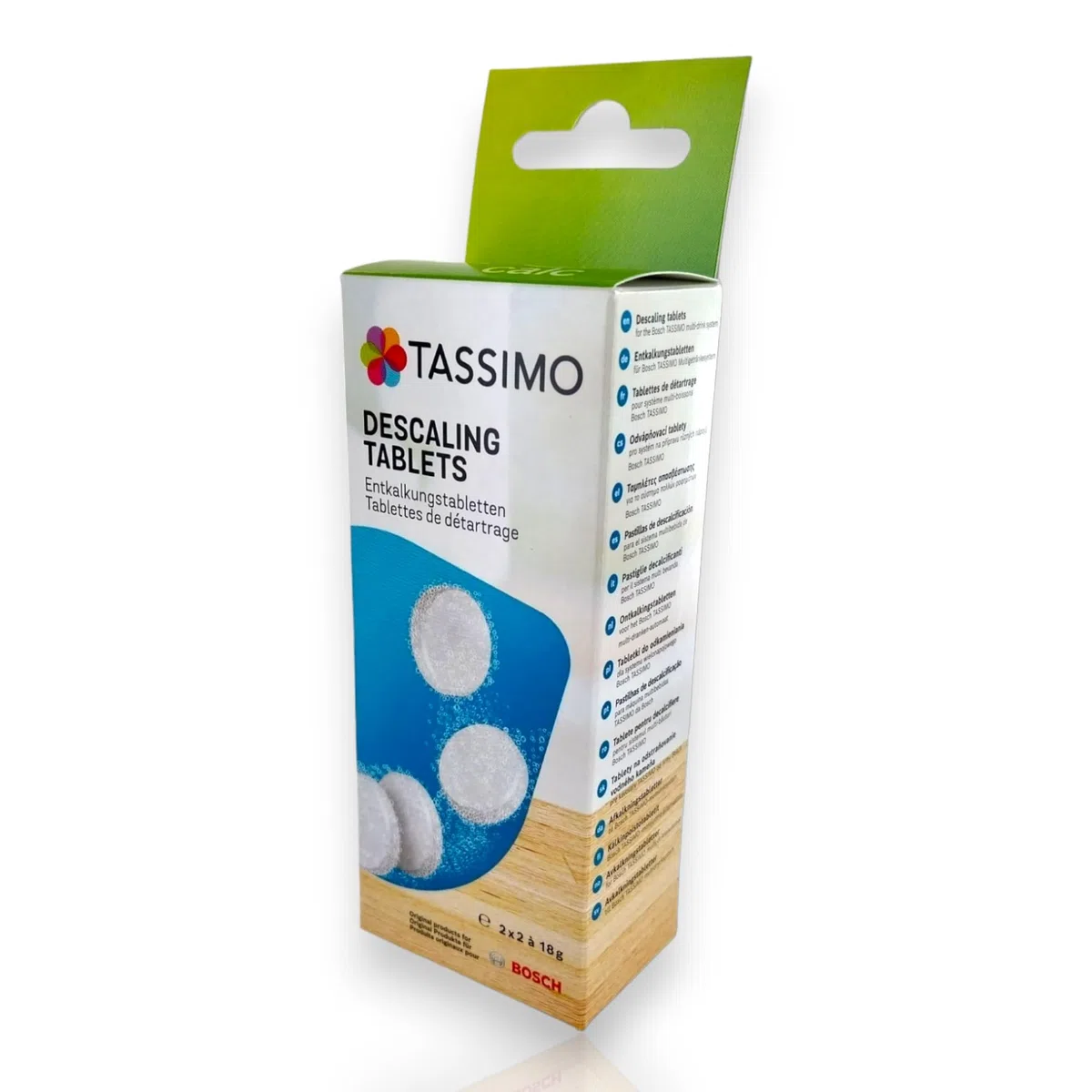 8 pastillas de descalcificación para 4 aplicaciones para cafeteras Bosch Tassimo 311909 TCZ6004 con cepillo de limpieza DL-Pro