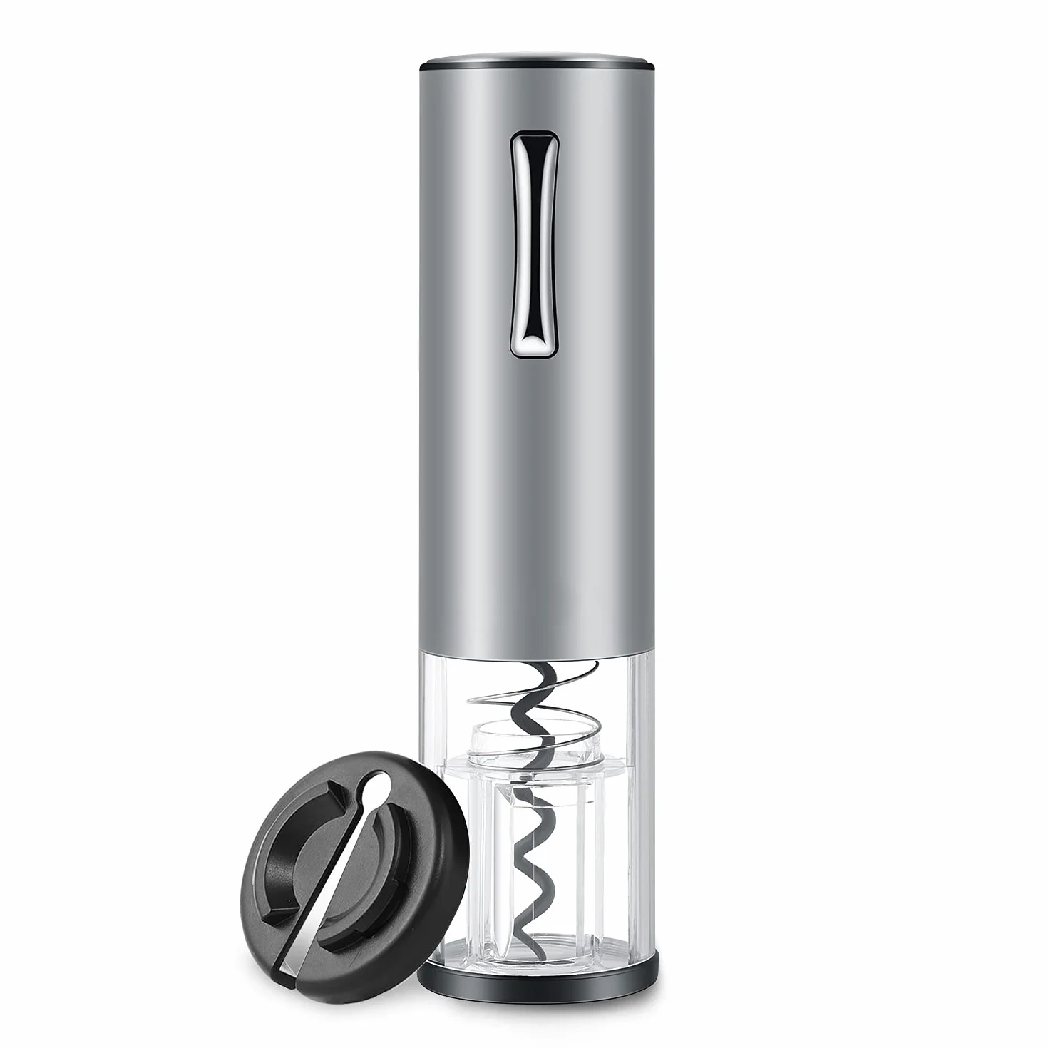 Sacacorchos Eléctrico, Abridor de Vino Portátil y Recargable, Abridor de Botellas de Vino con Cortador de Papel de Aluminio y Cable de Carga Micro USB