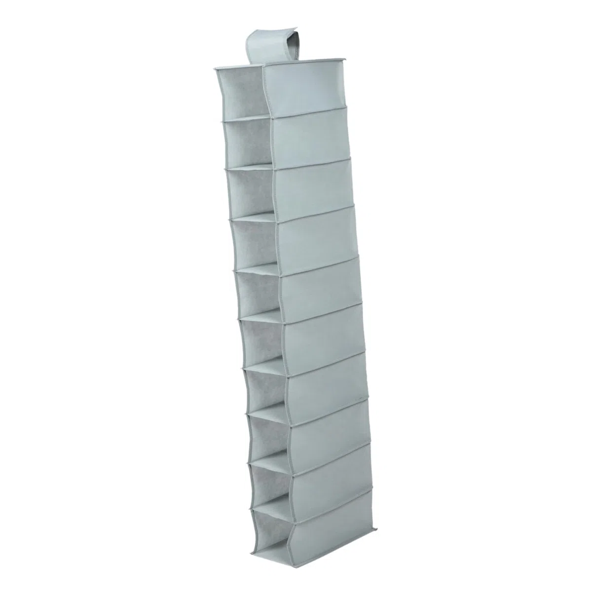Bolsa Organizadora de Zapatos Plegable 10 Capas 15x30x125 Cm No Tejida Colgante Hogar Dormitorio Oficina Almacenaje Multifuncional