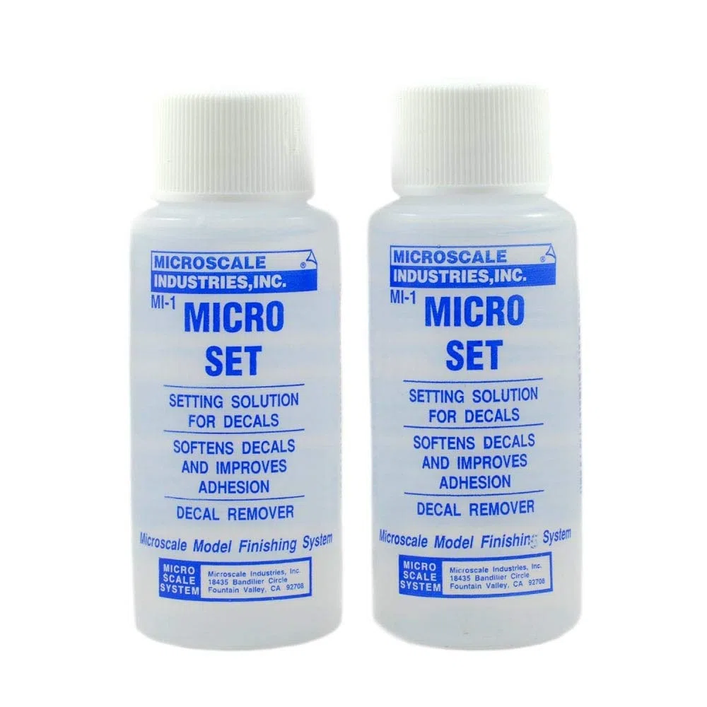 Microscale Industries Solución de calcomanías de Micro Set - Paquete de 2