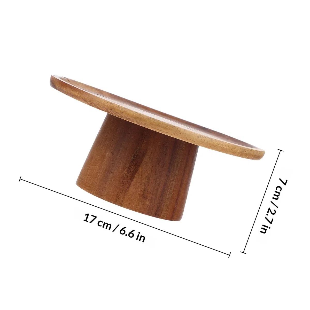 Soporte para Pastel de Madera Resistente y Elegante Diseño Alto, Adecuado para Decoración de Hogar y Baby Showers, Incluye Práctica para Tartas y Postres