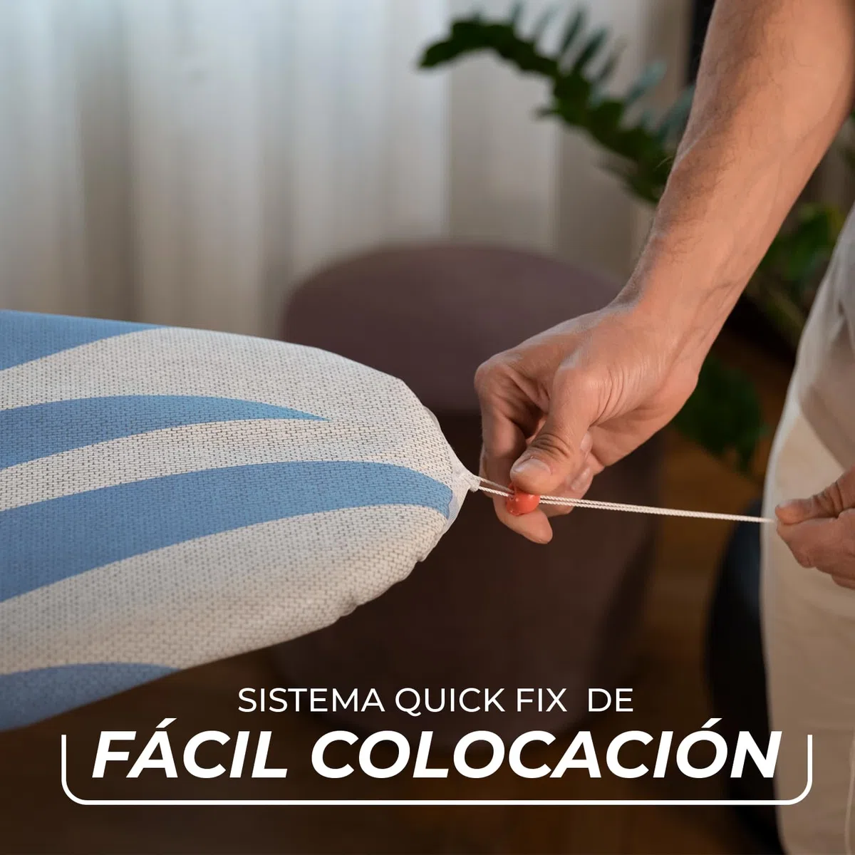 Vileda Funda para Tabla de Planchar Total Reflect, Planchado Extra Rápido, Ajustable a Tablas de 120-130cm de Largo y 38-45cm de Ancho, Fácil de Instalar, 100% algodón