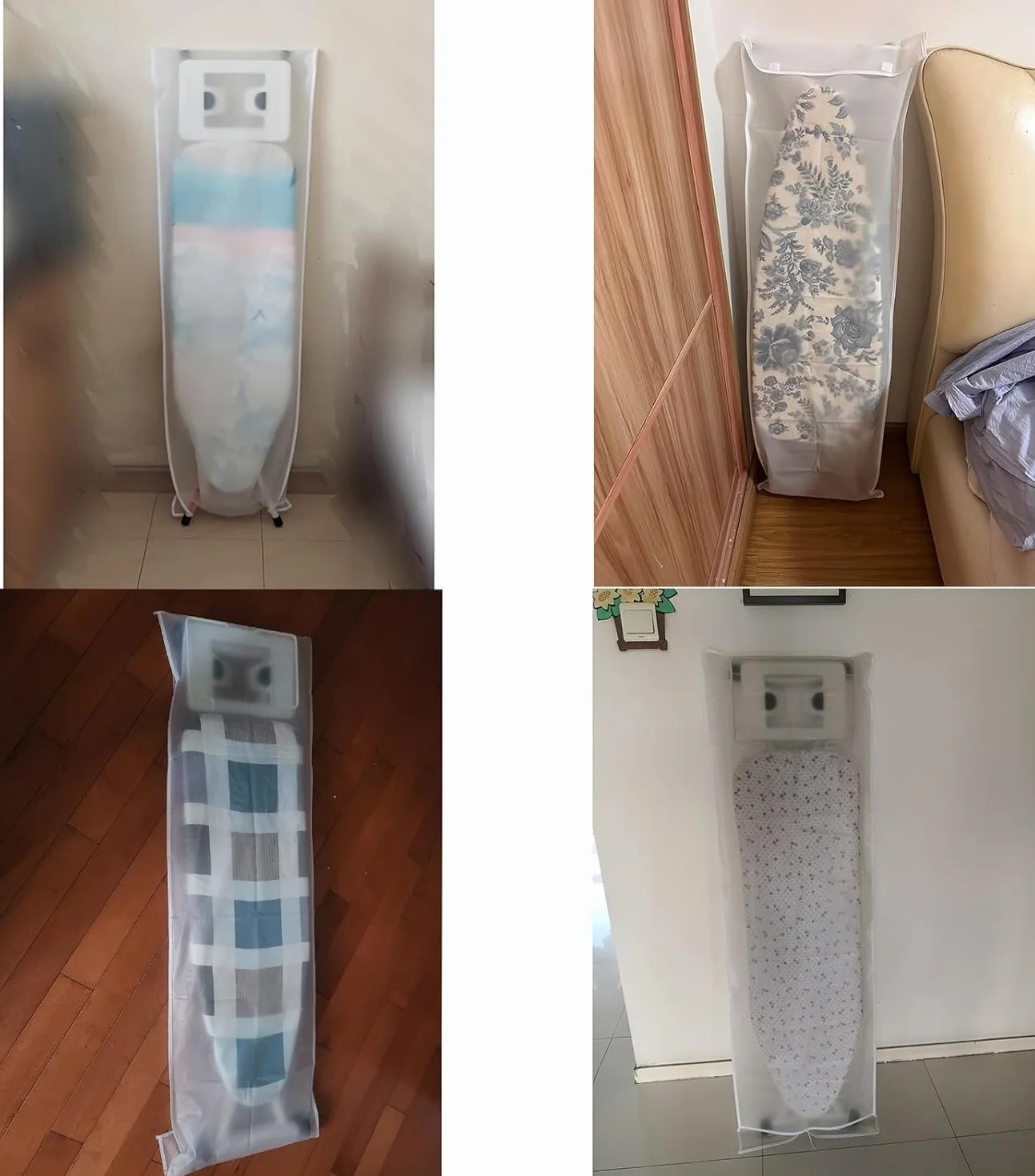 Fundas para Tablas de Planchar, Funda de Almacenamiento for Tabla de Planchar, Transparente, a Prueba de Polvo, Varios tamaños(46x141cm)