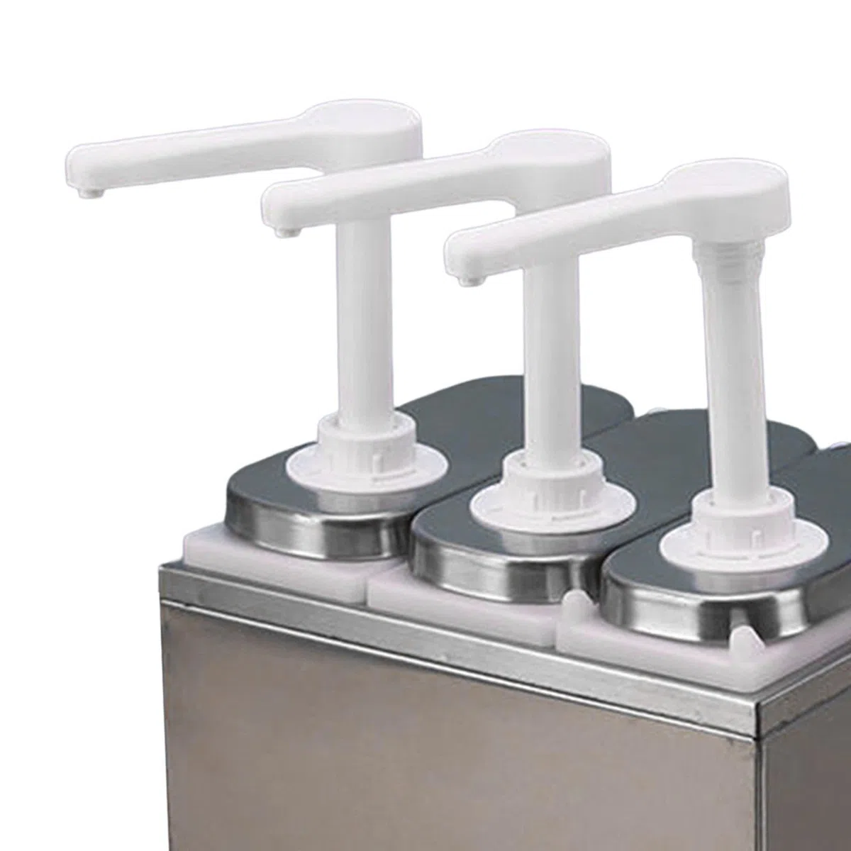 Dispensador de manual que ahorra tiempo y esfuerzo. Tres cabezas | Botella con bomba. Dispensador de desmontable fácil de usar. Botella manual para condimentos que