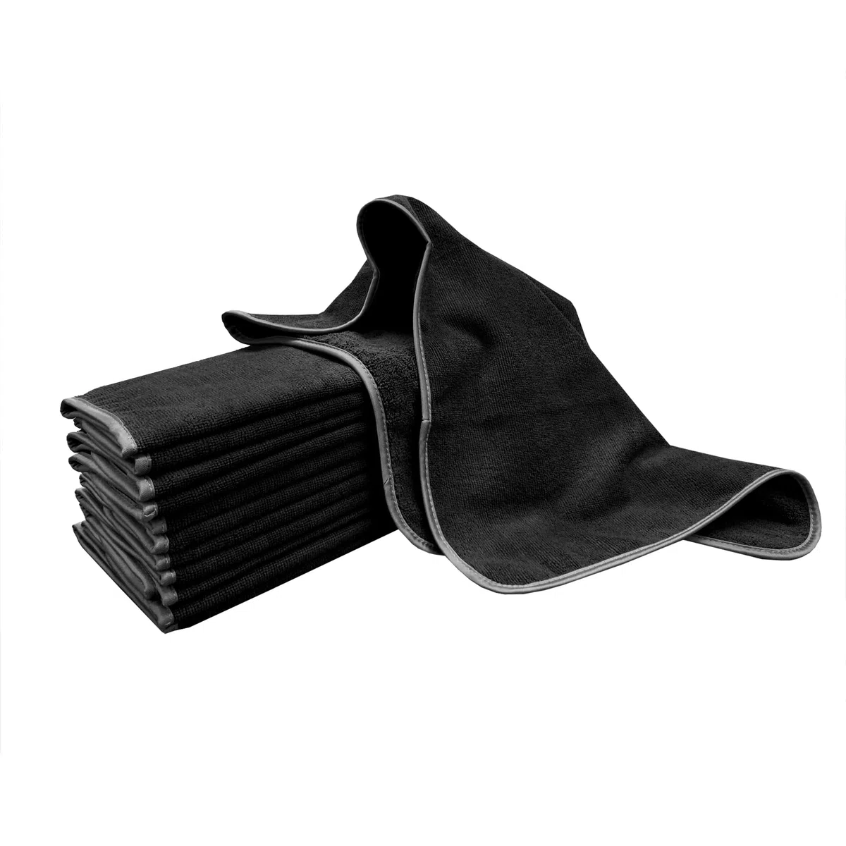 Detailer's Preference Toallas de microfibra multiusos sin bordes y sin arañazos, superabsorbentes profesionales, de 40 x 61 cm, 320 g/m², paquete de 12