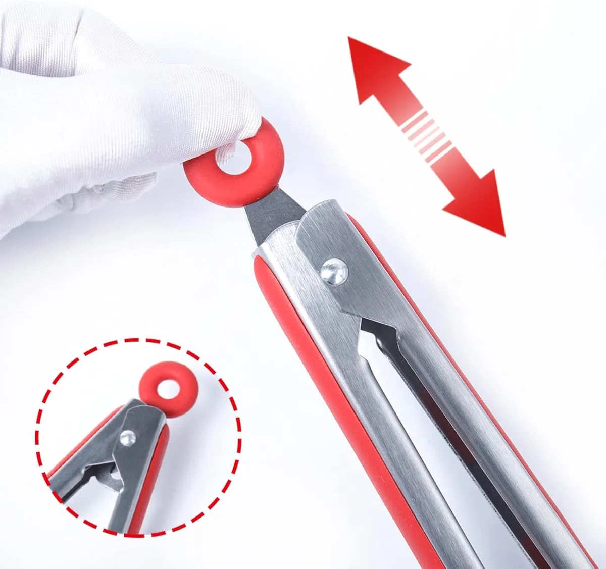 Juego de Utensilios de Cocina, Los Utensilios De Cocina Fijaron 2 En 1 Herramientas 2pcs del Silicón del Marco Resistente Al Calor Antiadherente