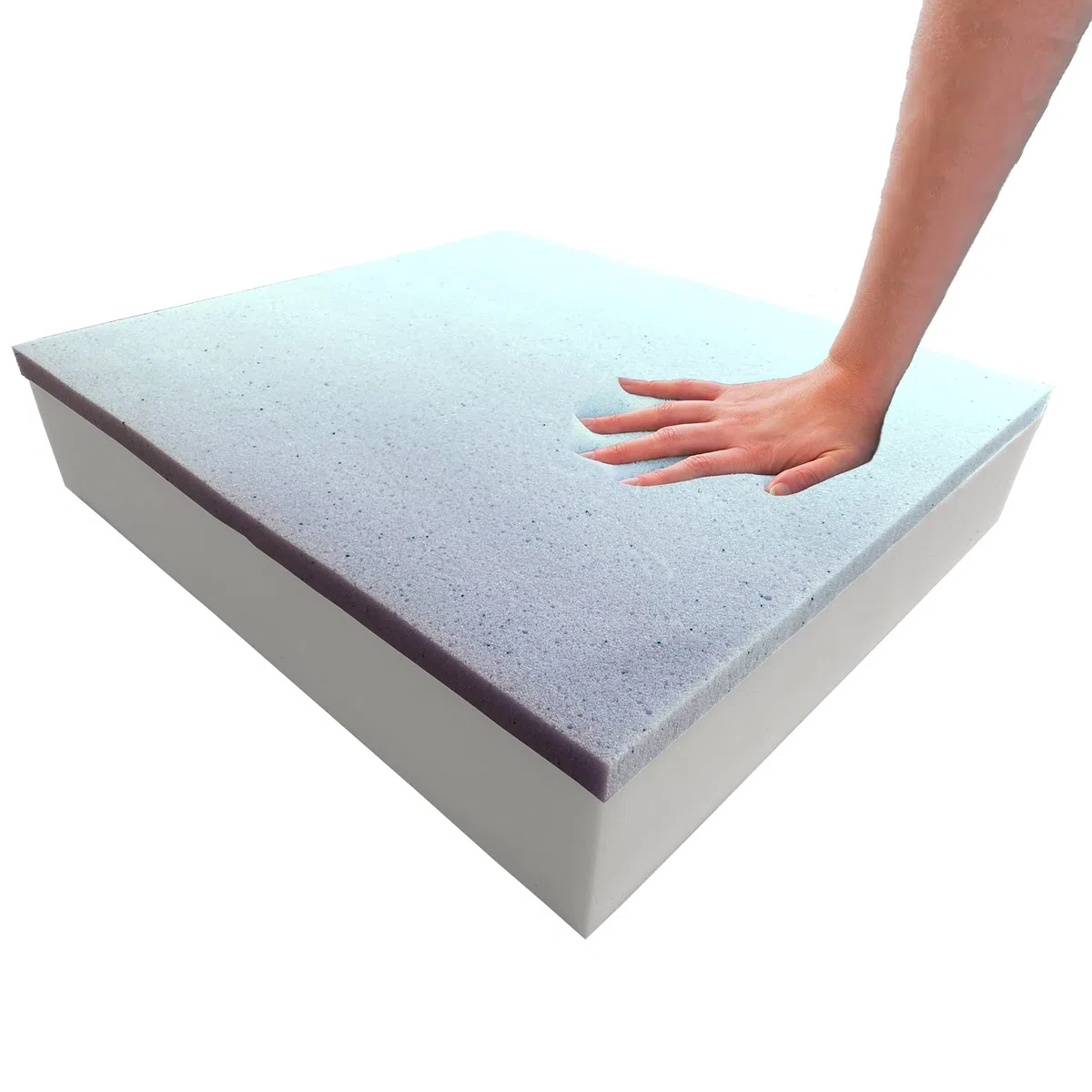 Foamma - Espuma viscoelástica de gel para sillas de comedor, cojín para silla de ruedas, 15 x 24 x 24 pulgadas