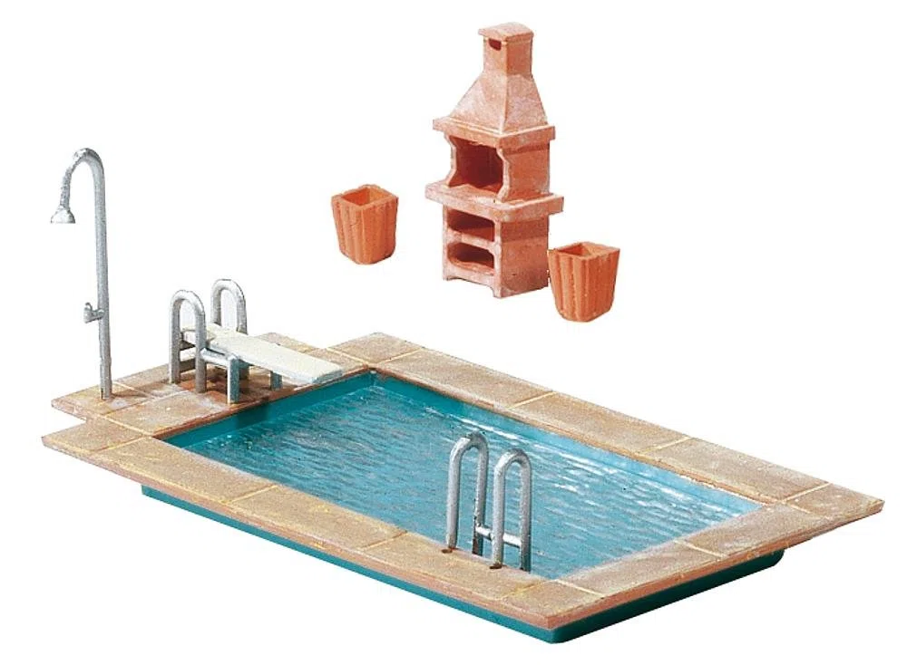Faller 180542 - Maqueta de jardín con Piscina [Importado de Alemania]