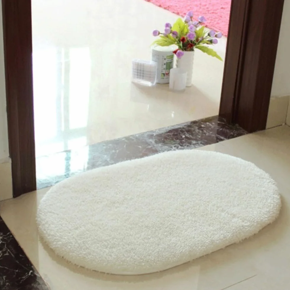 Alfombra de baño antideslizante de felpa y absorbente, 140 x 200 cm, suave para ducha, sala de estar, dormitorio, comodidad acogedora y alta absorción