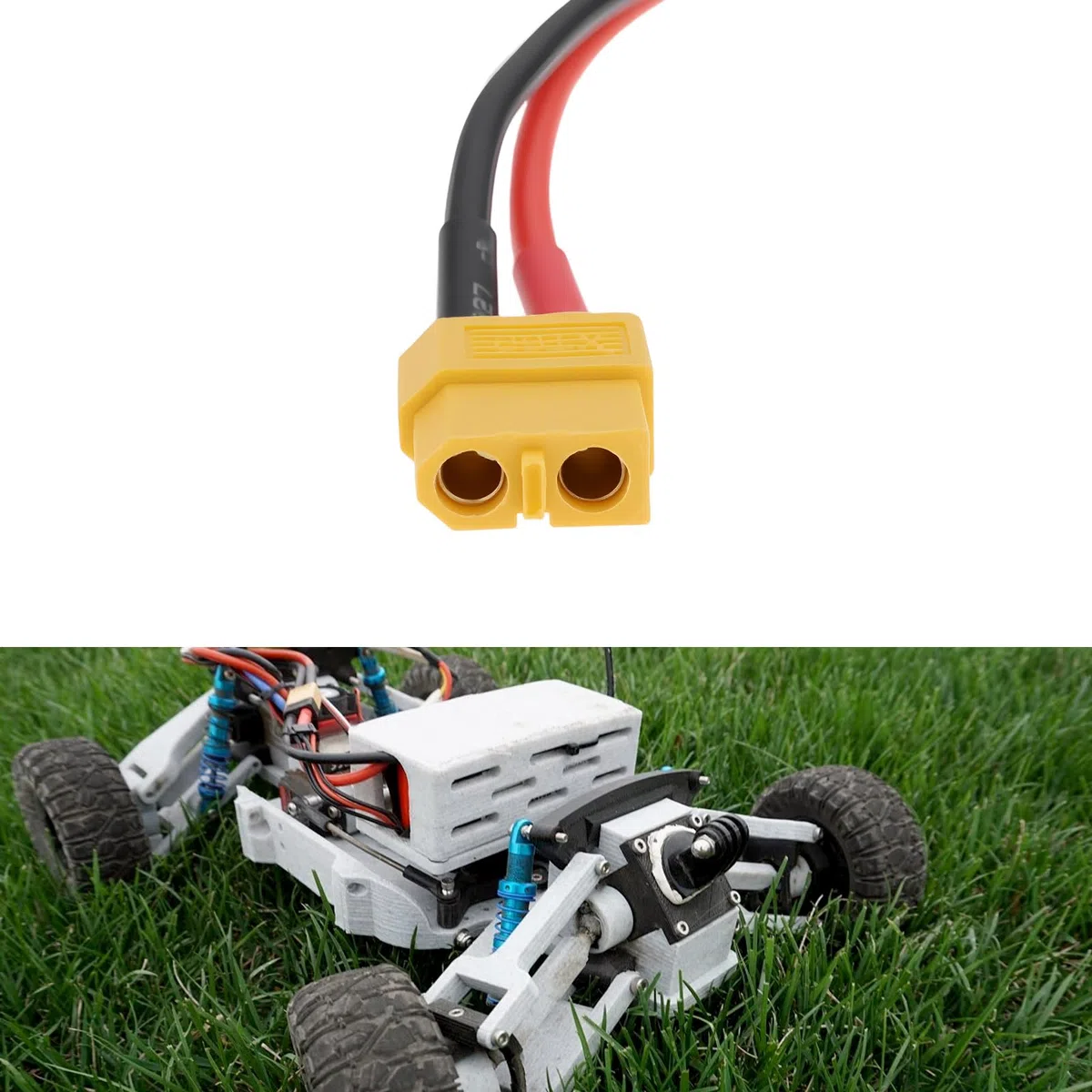 EMSea Adaptador de Cable de Carga de 2 Piezas XT60 Hembra A Conector Banana de 4 Mm 40 Cm 14 AWG para El Modelo