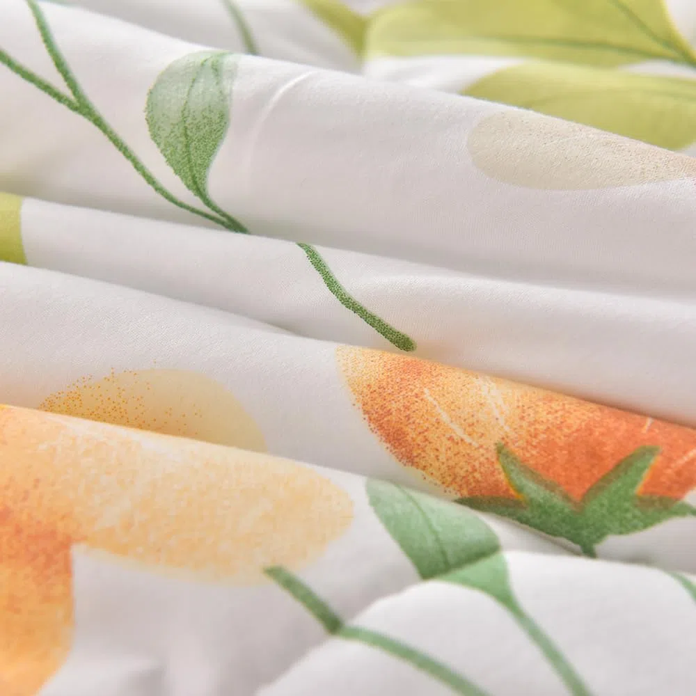 Chickwin Verde Colcha Bouti Acolchada Colcha de Verano y Primavera, 150x200cm Reversible Suave Floral Cubre Cama Entretiempo para Cama Individual Edredón Manta de Dormitorio