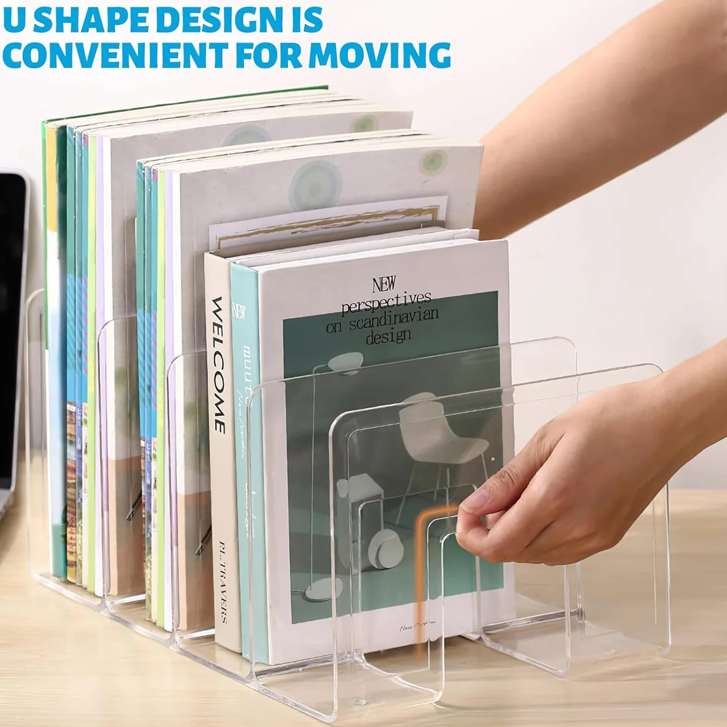 Divisores De Estante Transparentes, 2pcs Organizador De Estante De Armario, Bolsa Transparente, Estante De Almacenamiento, Separador De Armario, Organizador De Bolso para Organización(32*15*13cm)