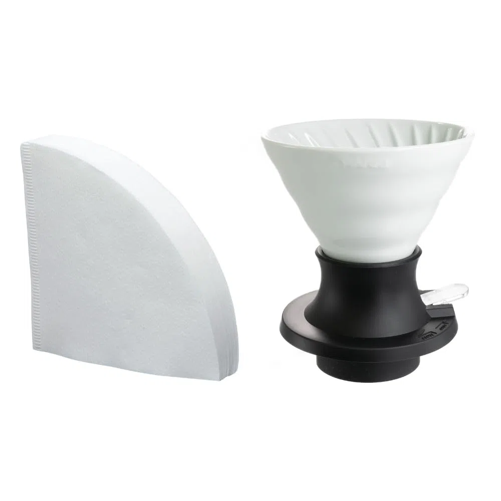 HARIO V60 - Interruptor de goteo de inmersión de cerámica, 200 ml, color blanco