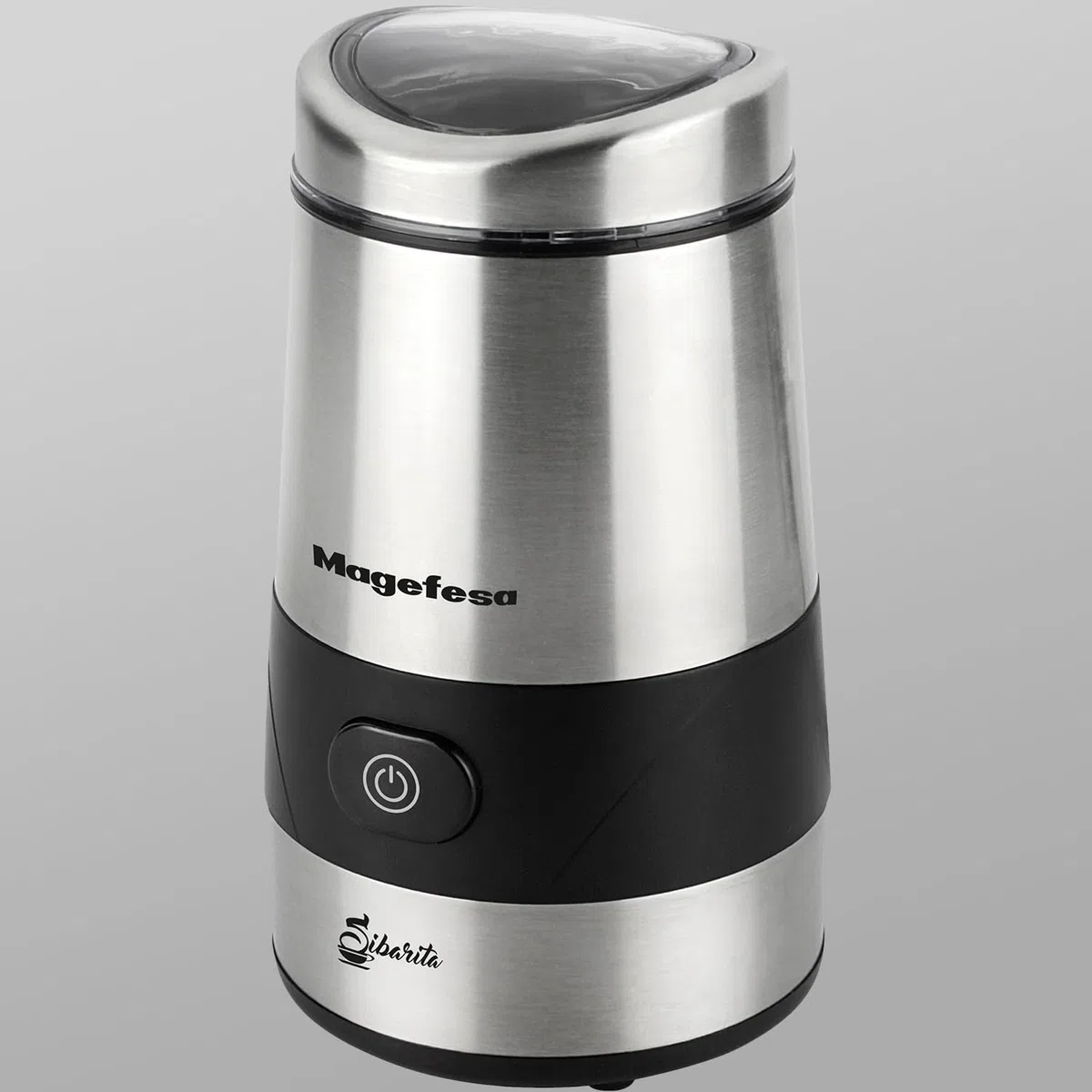 MAGEFESA SIBARITA Molinillo de café de 200W y Depósito de 50gr de Capacidad, Potente Motor de Cobre, Acero inoxidable y Cierre de seguridad