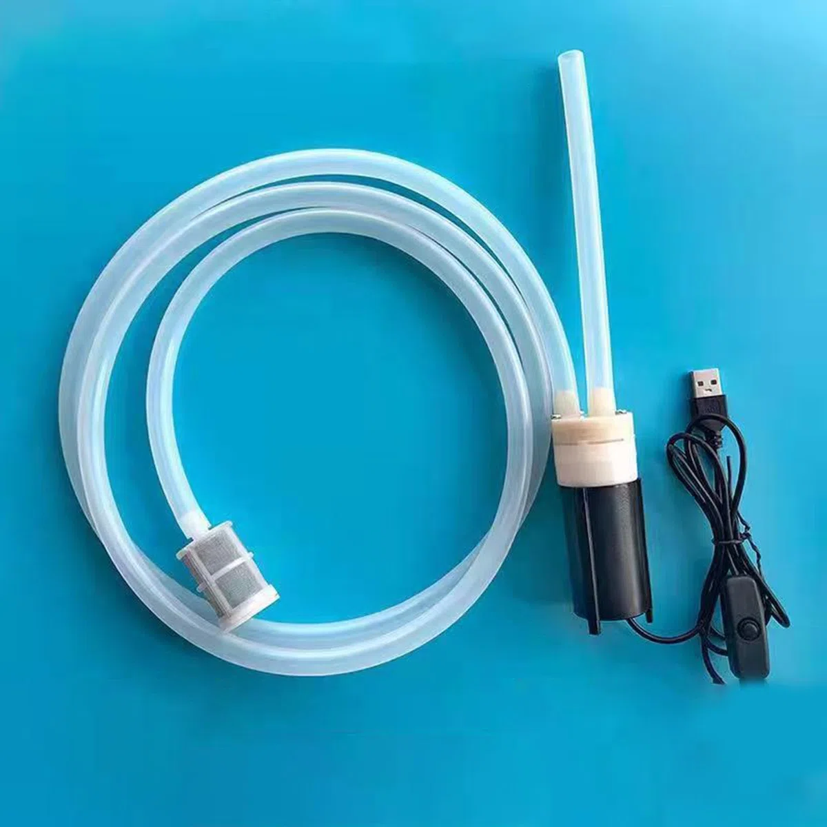 perfk Bomba de sifón para elaboración de Cerveza, Bomba eléctrica USB para vinos, Suministros para elaboración de vinos, Manguera de Tubo de Bomba de sifón,