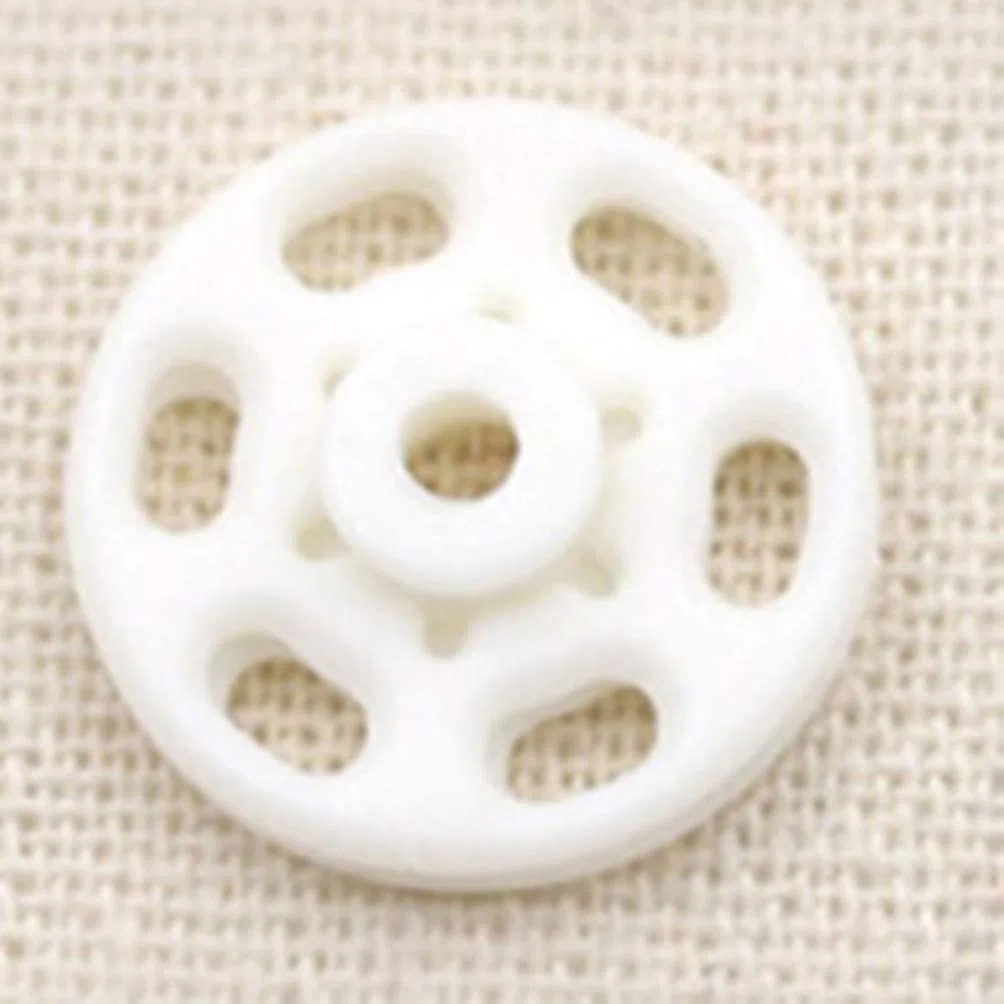 Broches de botón a presión SujetadorSuministros de costura, broches for coser, 1000 piezas de sujetadores a presión de plástico Botones de presión invisibles Botones for costura artesanal Blanco 15 mm