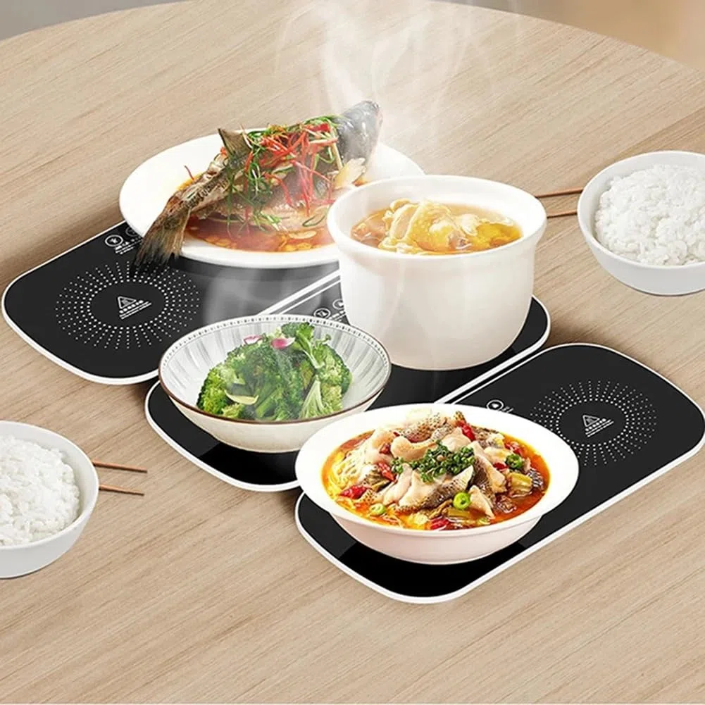 Calentador de Platos Eléctrico para Alimentos, Mantel Individual, Mantel Individual, Platos Calentadores de Larga Duración para el Hogar, de Cena