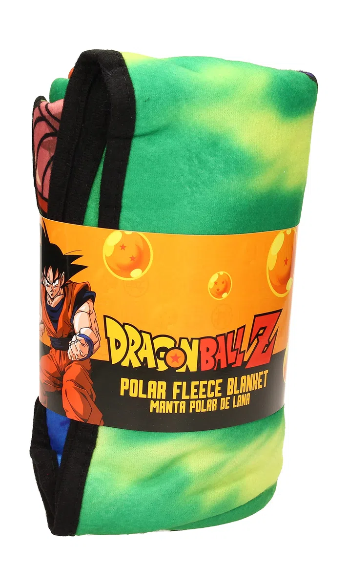 SD Toys - Manta Polar Verde de Dragon Ball Z, Manta Sofá 100 x 150 cm