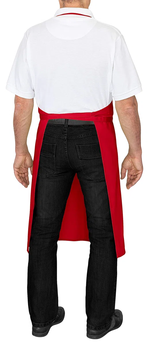 DESERMO Juego de 10 delantales ajustables premium de 100 cm x 80 cm (largo x ancho) ✓ delantal profesional de alta calidad para hombre y mujer ✓ Innovadora mezcla de algodón y poliéster ✓ Gran