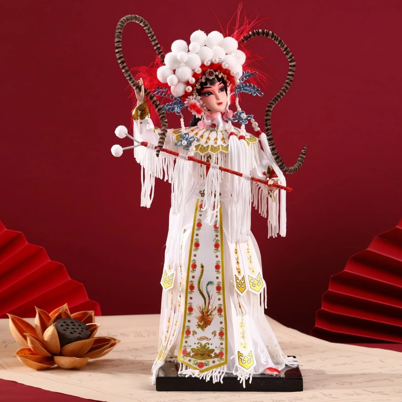 Figura Drama China corativo Estatuilla, Muñeca De Porcelana China Antigua - Cuatro Bellezas Talentosas Shangguan WAN Er