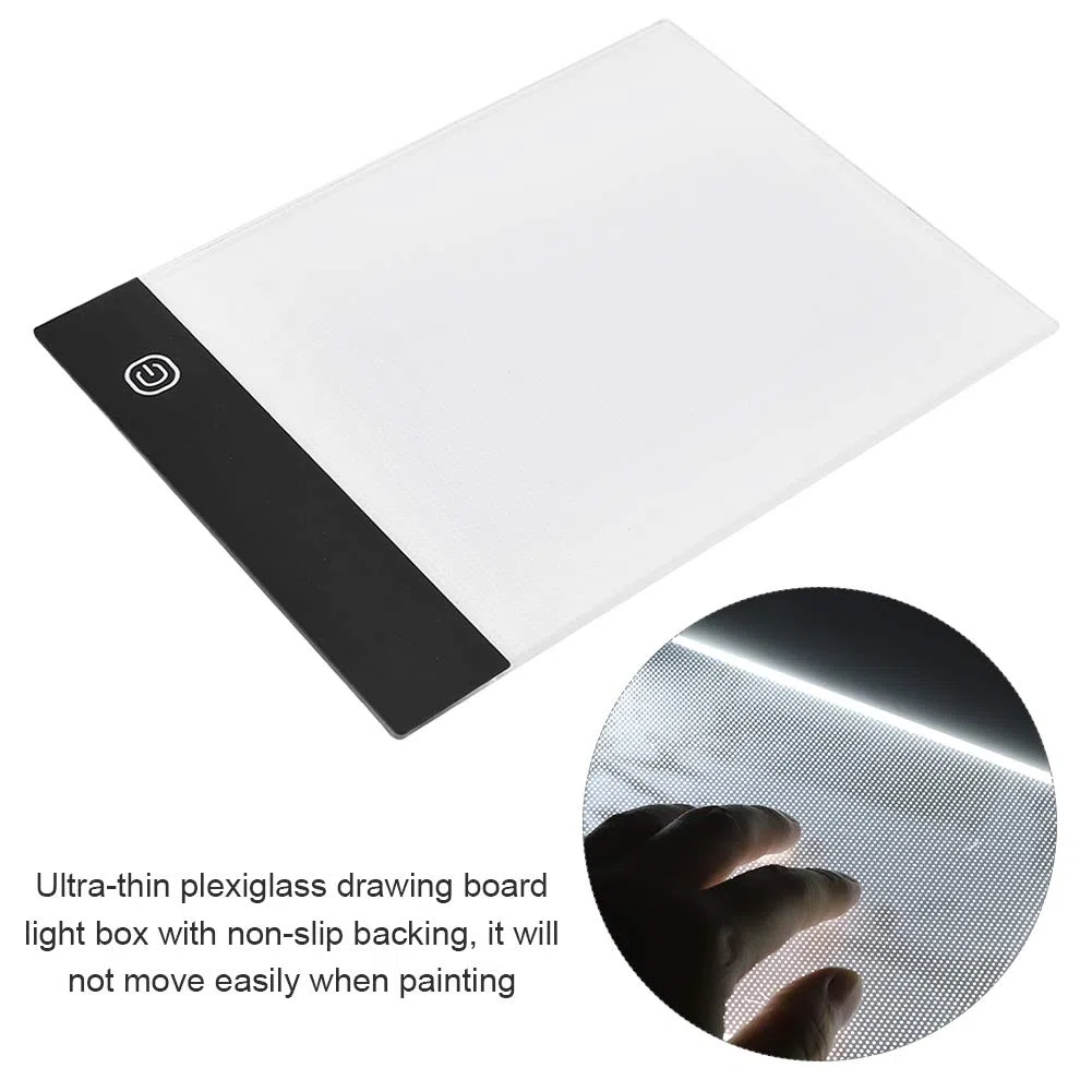 Dibujo A Mano Tablero Led Ultrafino A6 Niños USB Flip Book Kit Set Pintura Arte Suministros Tablero De Dibujo(USB)