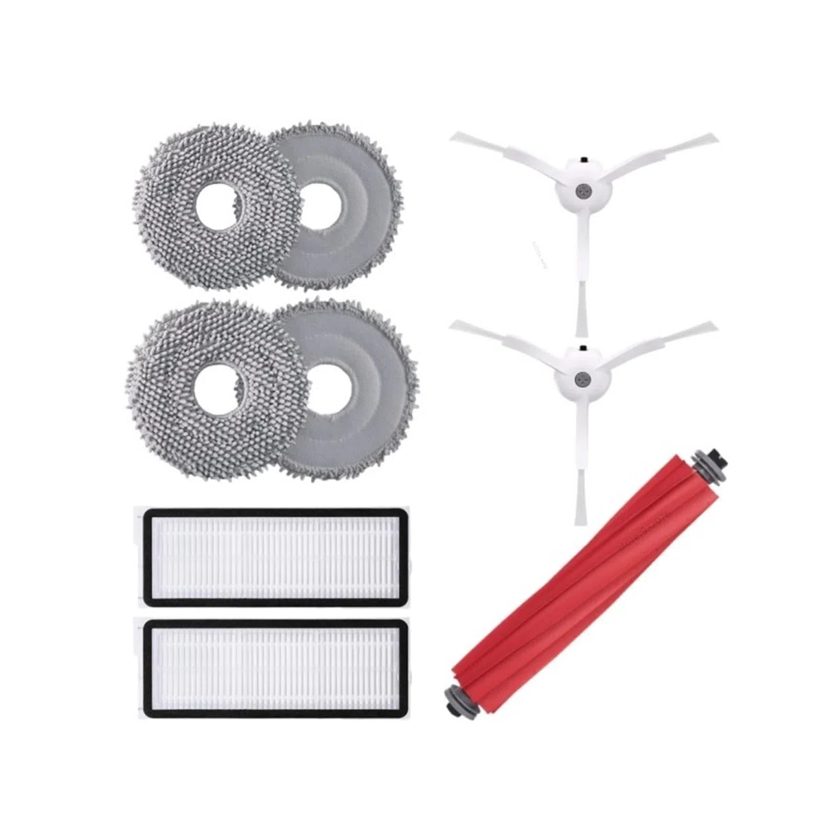 Compatible con Roborock,Q Revo MaxV, accesorio de filtro lavable, cepillo principal/lateral, fregona, bolsa for el polvo, piezas de Robot aspirador opcionales(Revo Pack 2)