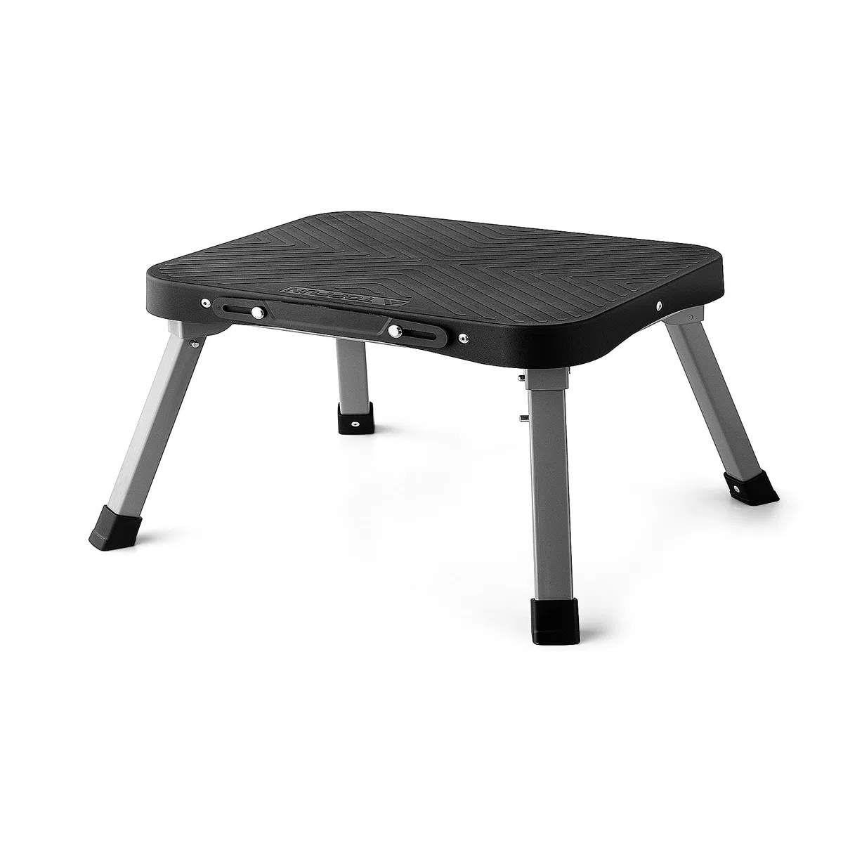 Taburete de 11 pulgadas, antideslizante de 16 x 12 pulgadas, plataforma grande, resistente, plegable, marco de metal, escalera compacta portátil de 1 escalón para niños, adultos, personas