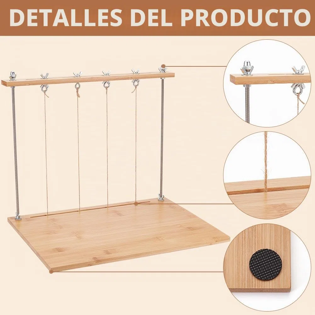 BENECREAT Juego de encuadernación de encuadernación, juego de encuadernación de madera, rectángulo, herramientas de encuadernación para libros hechos a mano, encuadernación de libros DIY