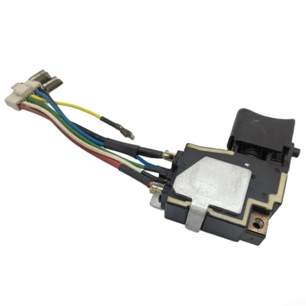 Interruptor de gatillo de repuesto 651364-1, compatible con BTD044 BTD064 BTD104 inalámbrico para controladores de impacto, pieza de repuesto de plástico para fijación de herramientas eléctricas