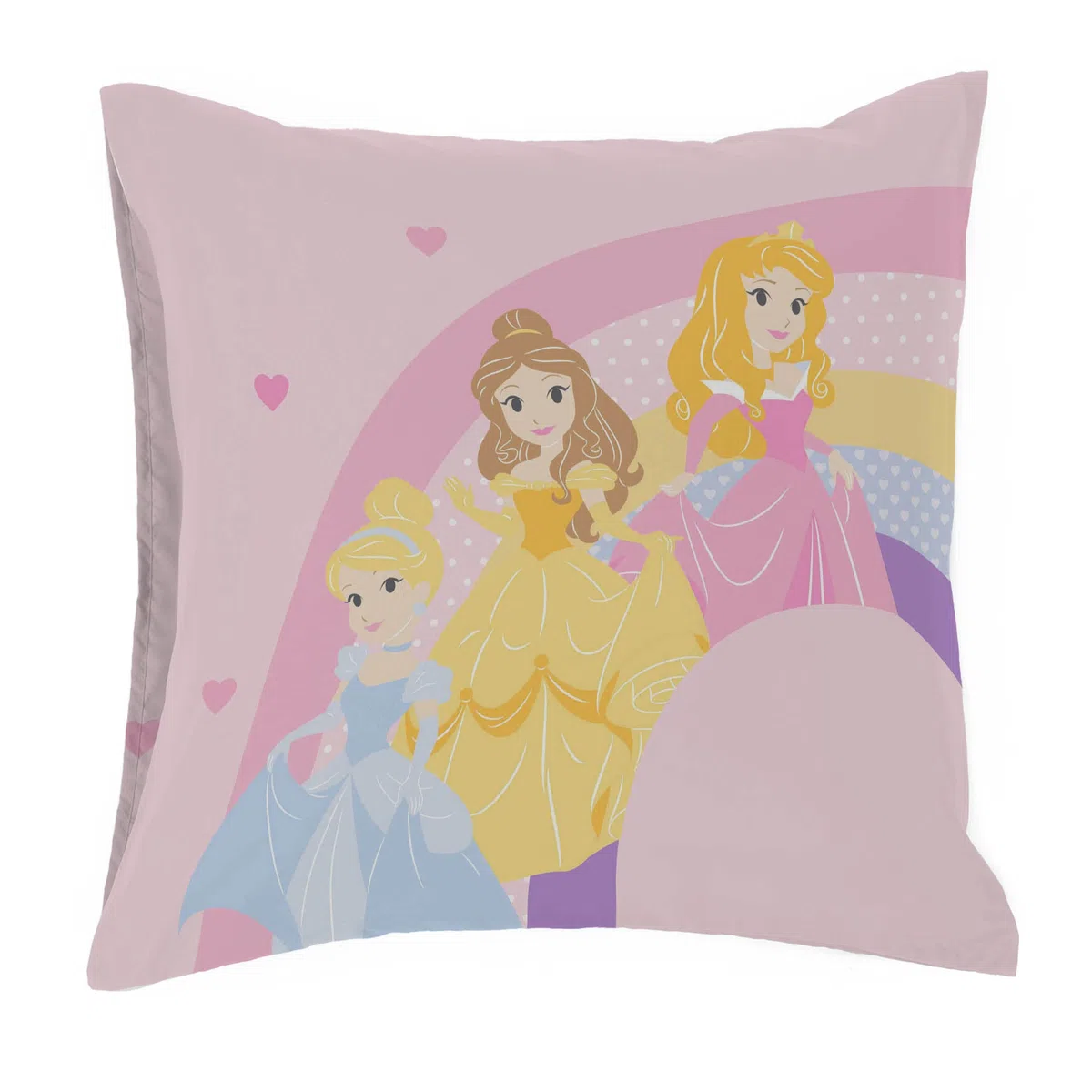 Jay Franco Disney Princesa Cut Paper - Juego de 2 fundas de almohada (100% algodón, 65 x 65 cm)