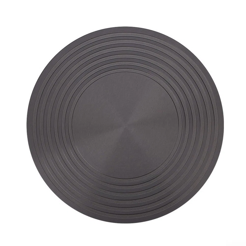 Placa adaptadora de inducción de calentamiento uniforme, placa difusora de calor antideslizante para utensilios de cocina de vidrio (28 cm)