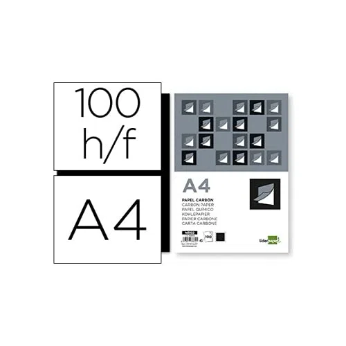 PAPEL CARBON LIDERPAPEL FILM NEGRO DIN A4 CAJA DE 100 HOJAS