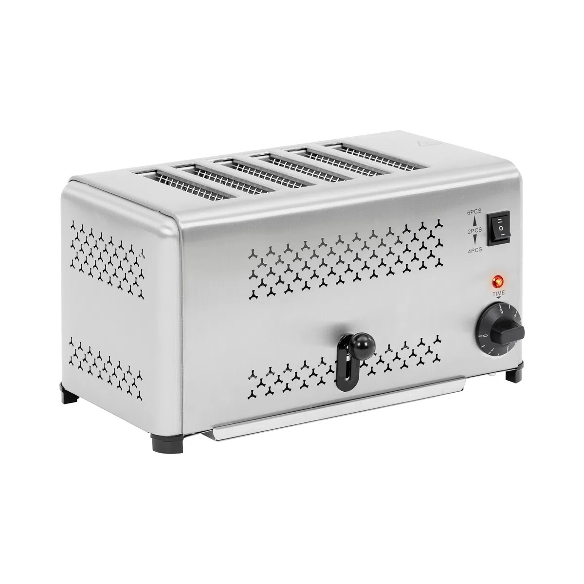 Royal Catering Tostadora 2500 W tostadoro 6 ranuras temporizador 0-5 min acero inoxidable