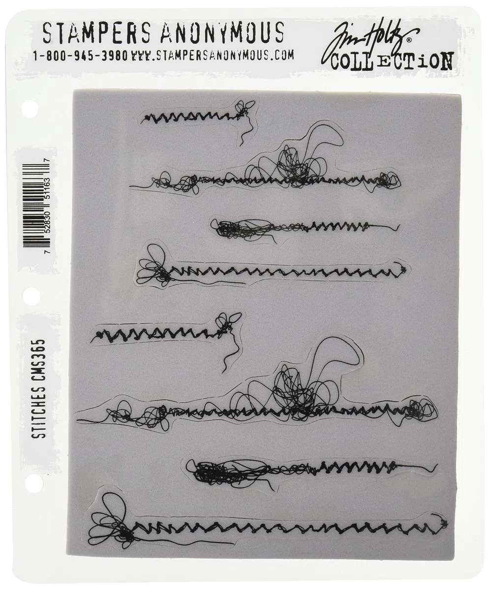 Unbekannt CMS-365 Tim Holtz-Sello Adhesivo (17,8 x 21,6 cm), Caucho, Puntadas, 7 x 8.5 inches