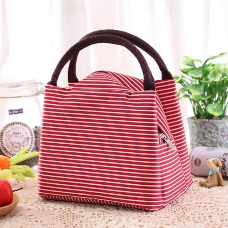 Bolsa de Almuerzo para Mujer Bolsa isotérmica Bolsas térmicas de Alimentos empaquetados Bolsa térmica Bolsa de Almuerzo para niños Bolsa de refrigerador (Color: Cian) (Caqui)