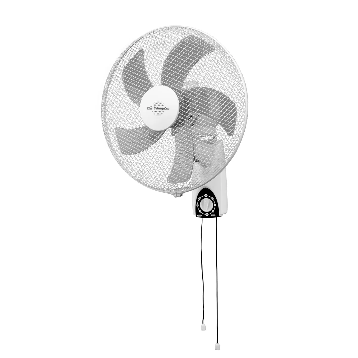 Orbegozo WF 1040 Ventilador de Pared 45W, 40cm con 3 Modos de Funcionamiento y 3 Velocidades, 5 Aspas Curvas, Diseño Aerodinámico Silencioso, Ahorro Espacio Interior