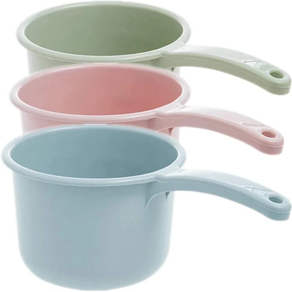 Cucharas de plástico gruesas, para baño, cocina, baño, lavadora, cucharón de agua