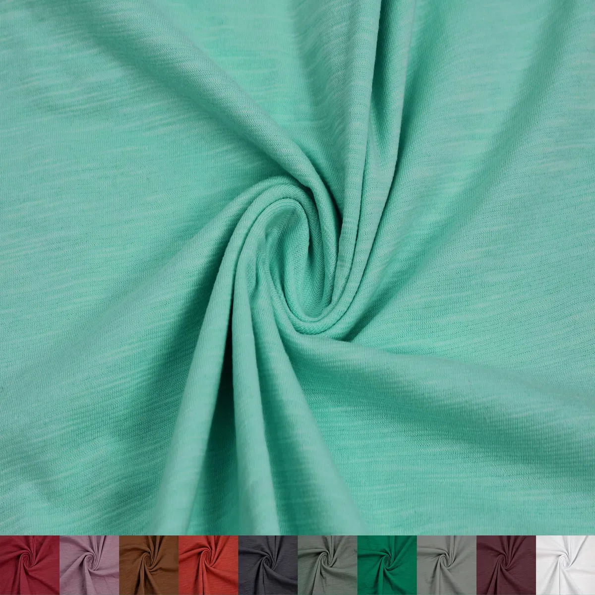 Stylish FABRIC The Yard - Tela de punto de algodón y elastano flameado de 60 pulgadas de ancho, peso medio, elástico en 2 direcciones, ropa transpirable, casual, ropa deportiva, capas y manualidades
